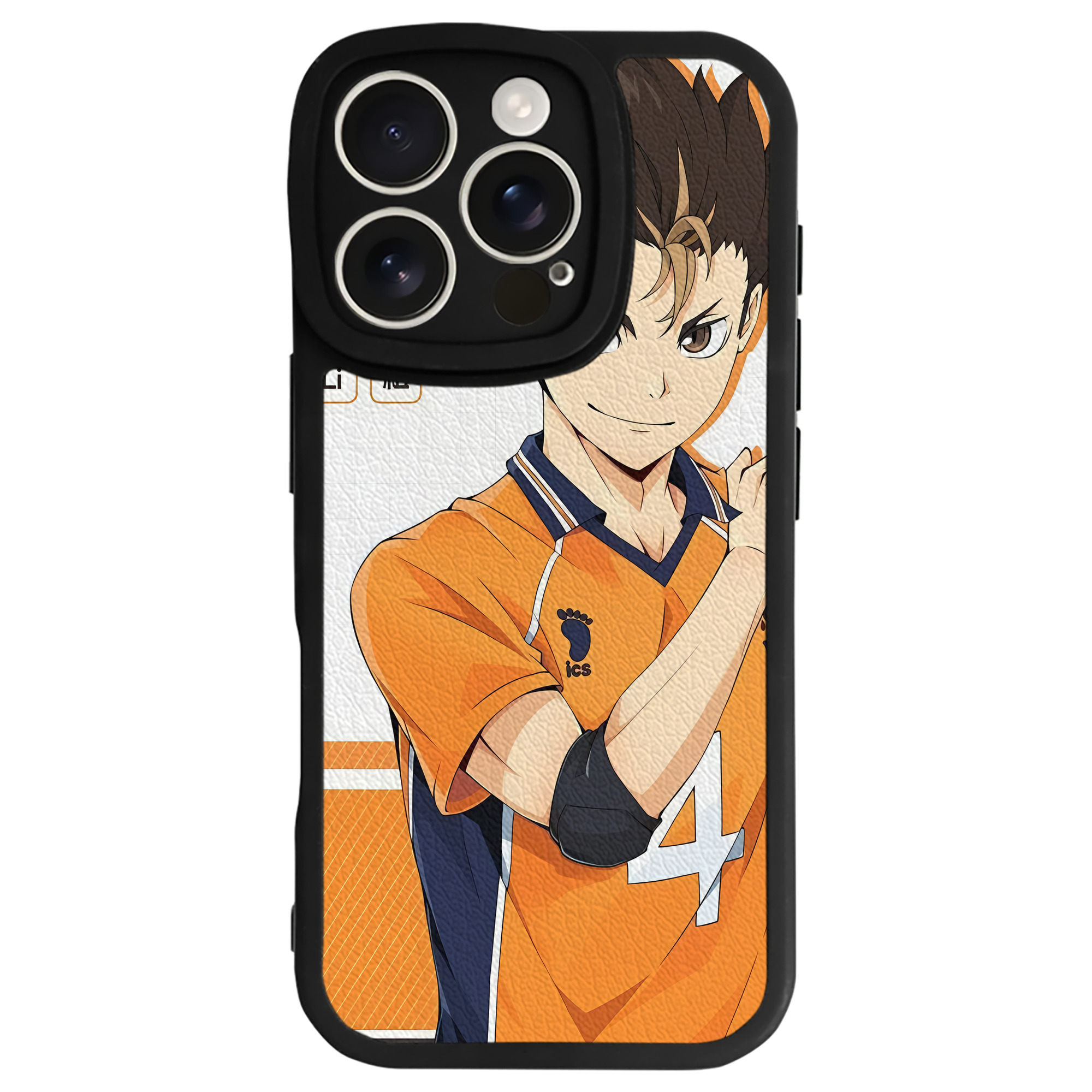 （画像用） ハイキュー!! Haikyu!! 【iPhone 16シリーズ対応】シリコンスマホケース（レザー調） 材質：シリコン